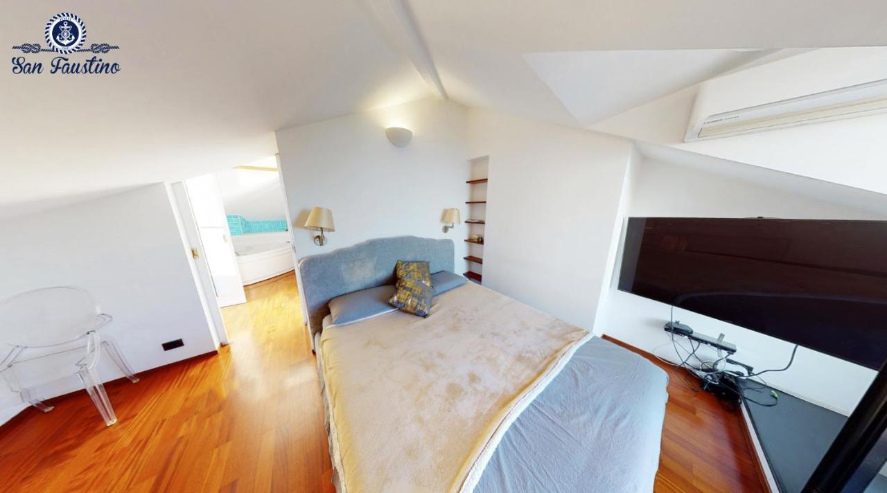 Welcome Riviera - Attico San Faustino 165 Mq Piu 110 Mq Di Terrazza- In Villa 700 ,Vista Mare Strepitosa-100 M Dalla Spiaggia-Parking Esclusivo Рапало Екстериор снимка